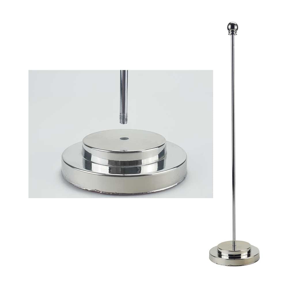 Flag with Metal Pole & Silver Plated Plastic Base - Image 4