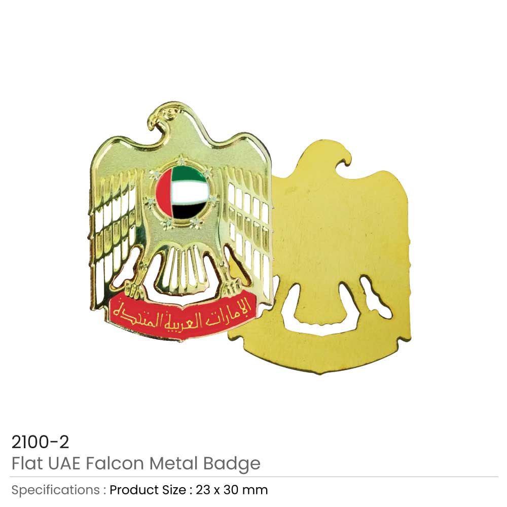 UAE Falcon Metal Badges - Image 7