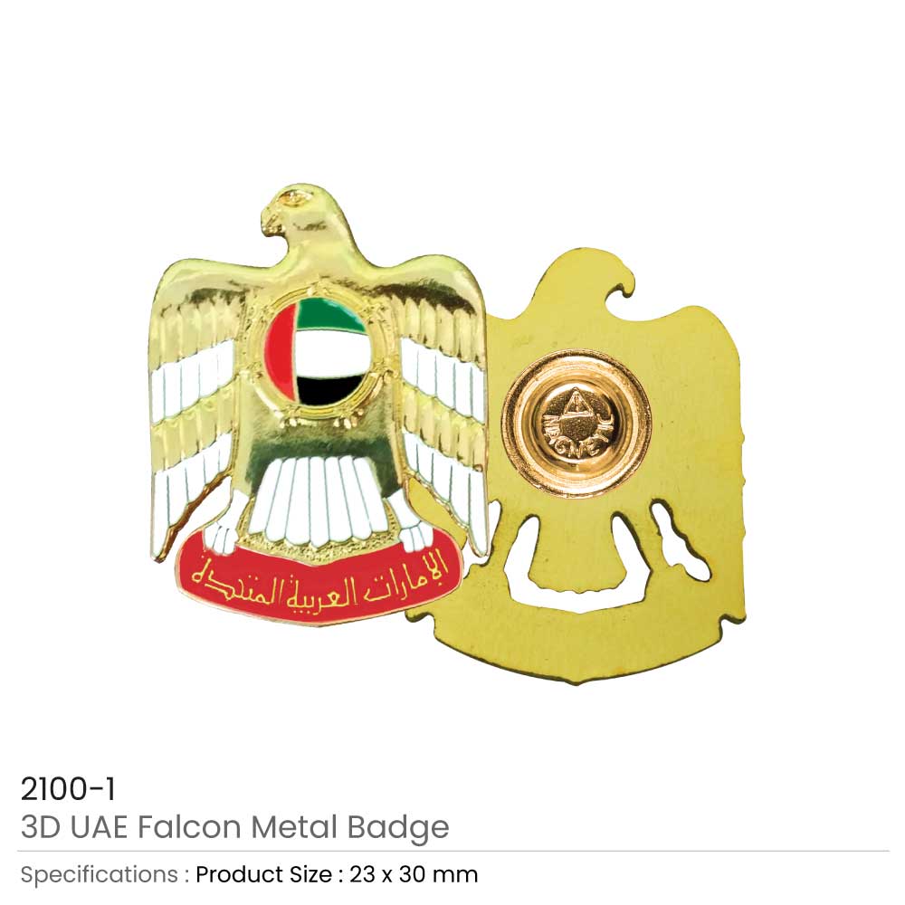 UAE Falcon Metal Badges - Image 6