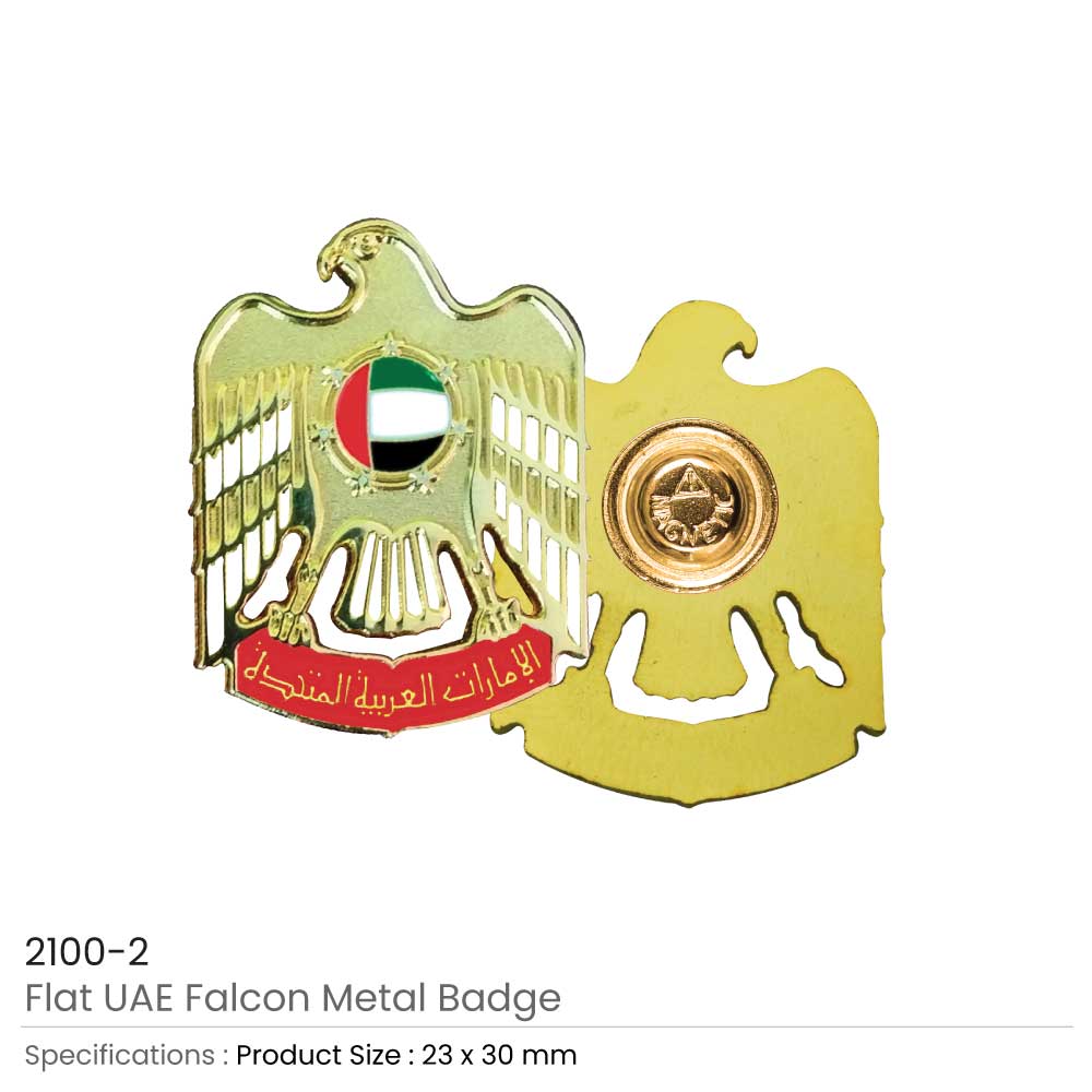 UAE Falcon Metal Badges - Image 5