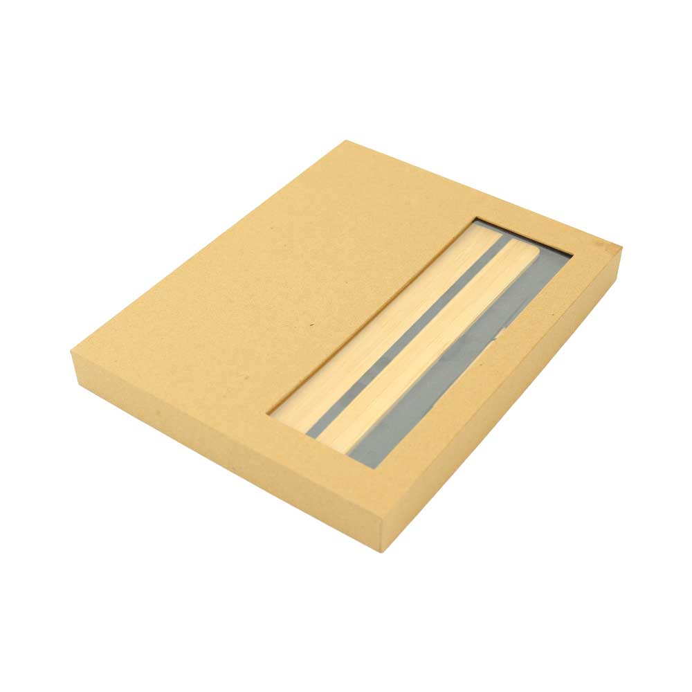 Bamboo Journal Set with A5 Size Notebook and Pen - Image 4