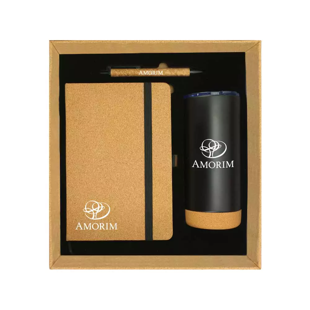 Cork Notebook Ball Pen and Tumbler Gift Sets GS-021 - Image 2
