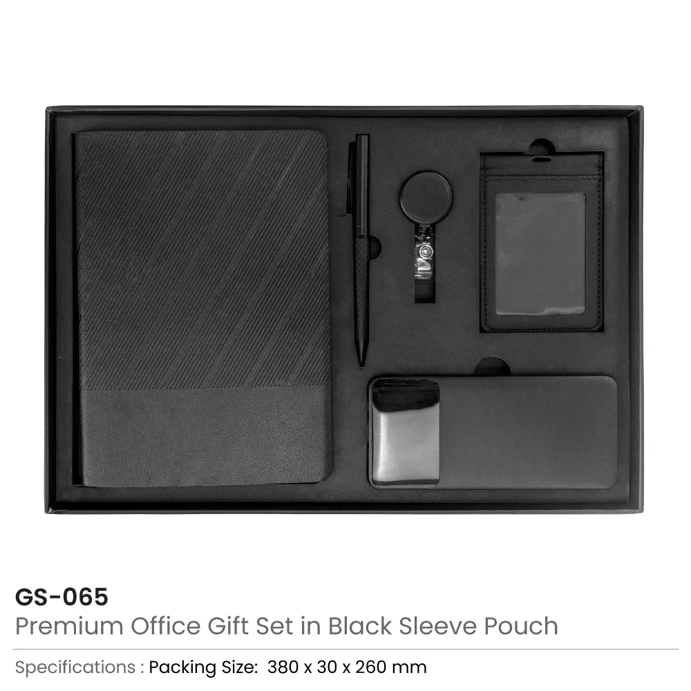 Premium Office Gift Set in Black Sleeve Pouch Ideal for Corporate Gifting - Image 5